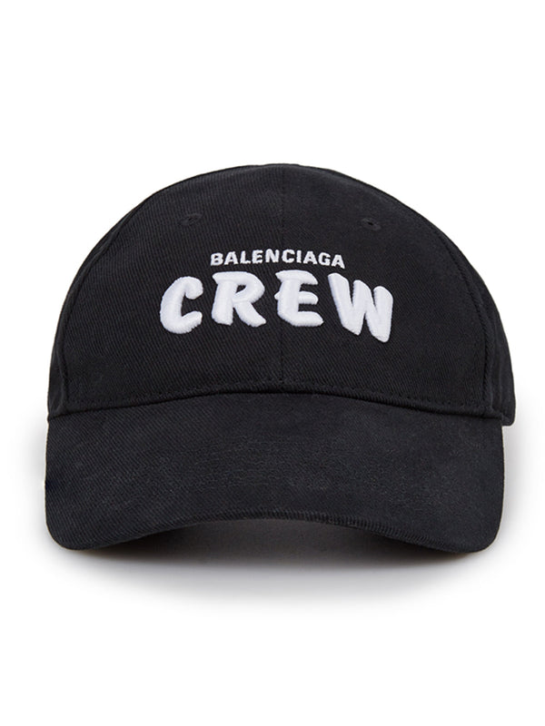 Balenciaga Black Baseball 'Crew' Cap