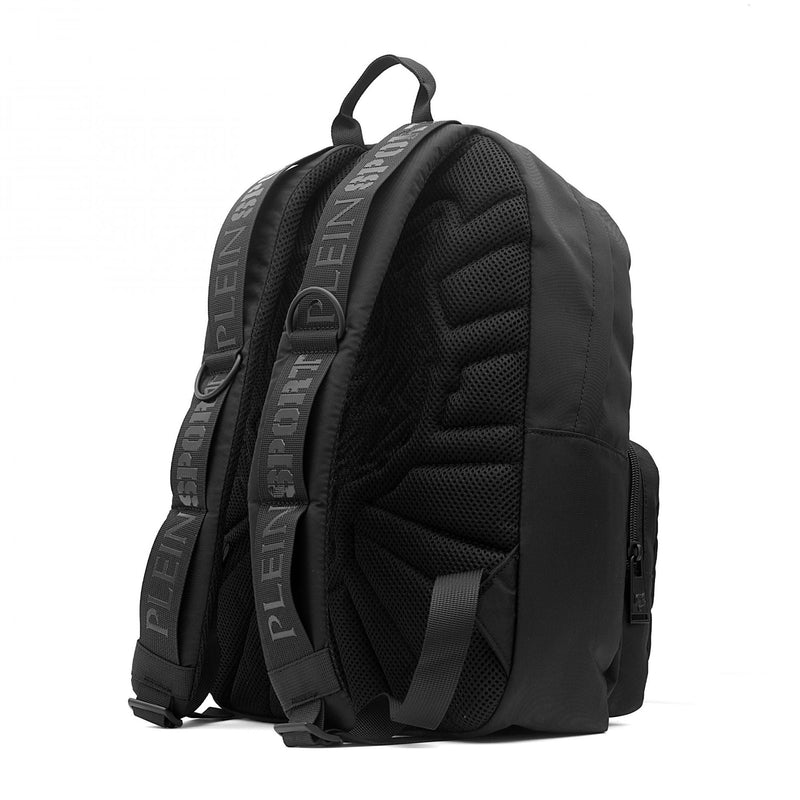 Plein Sport Black Polyester Backpack